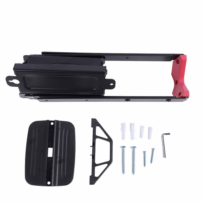 Support Vélo Rotatif à 360 Degrés en Acier Carbone Fixation Murale Rack de Rangement pour Vélo pour Garage black