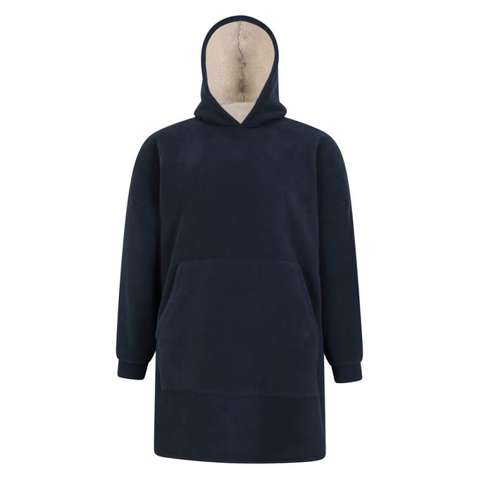 Mountain Warehouse Heren Knusse Borg Hoodie Deken (Marine)