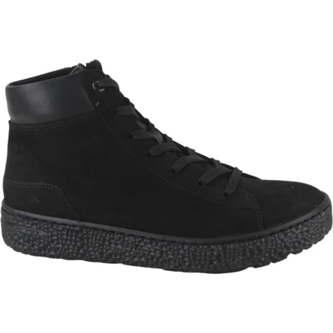 Hartjes Nub Mid Sneaker Sneakers - Suède - Dames - Zwart - Maat 41
