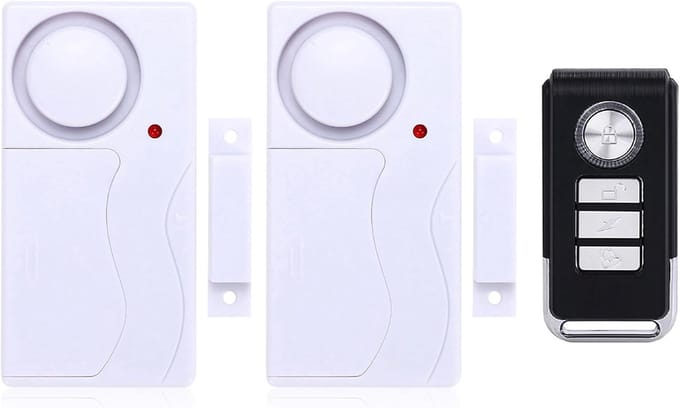 Draadloos Deuralarm - Raam Sensor - Huis Beveiliging - Dubbele Sensor - 14 x 6 x 4 cm