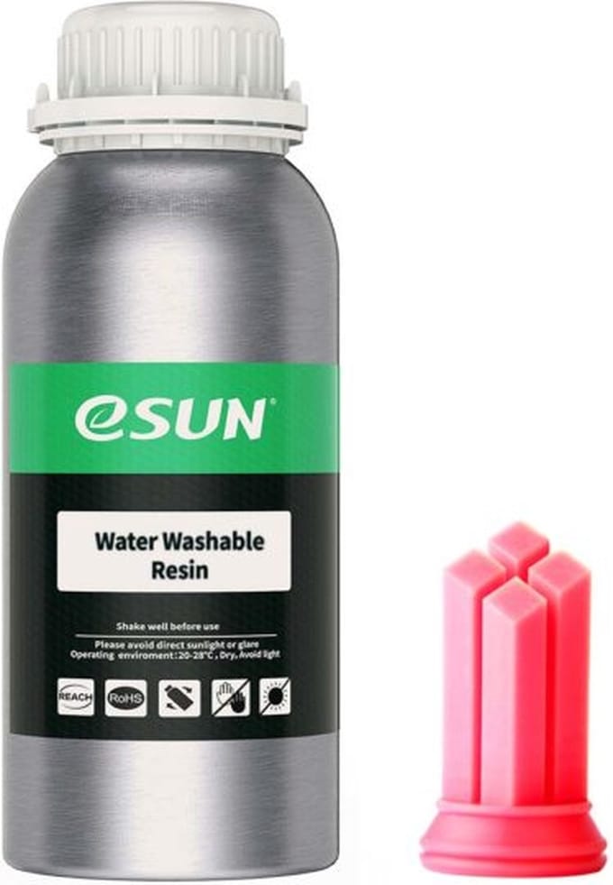 eSun - Water Washable Resin, Red - 0.5kg