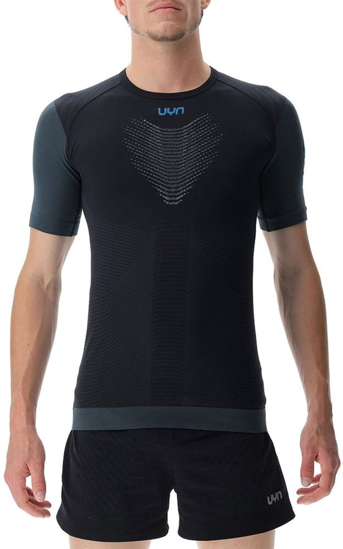 Uyn Running Pb42 T-shirt Met Korte Mouwen Zwart 2XL Man