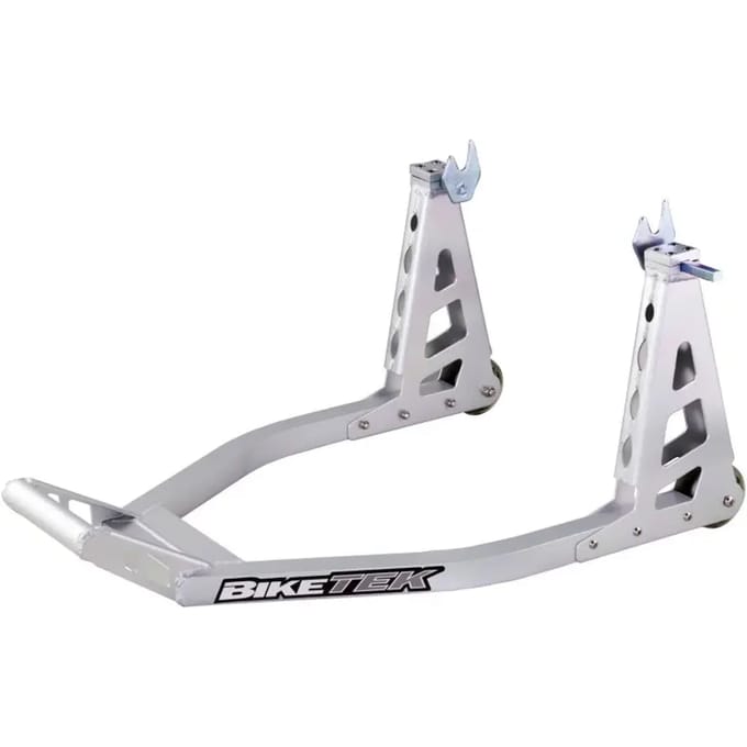 Achterste aluminium standaardsteun (vorken) Biketek