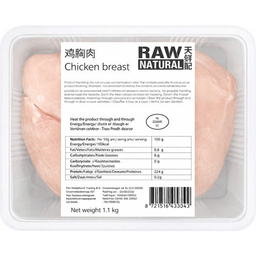 Raw Naturals RAW NATURAL kipfilet 1,1 kg