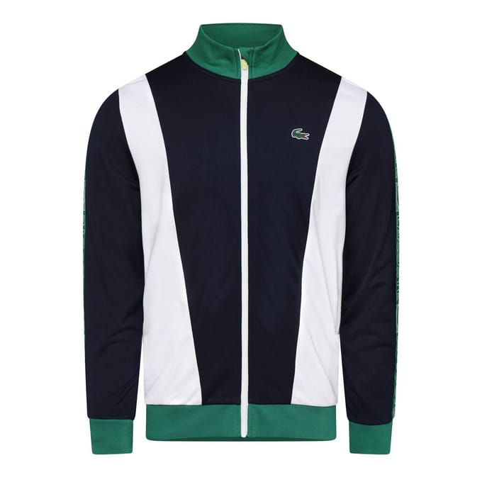 Lacoste Heren Track Jacket met logo (Marine, Wit, Groen)