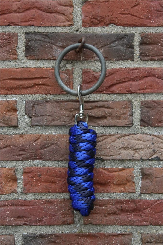 MHS Halstertouw Double Small normal clip 1,5 M Navy / Blauw