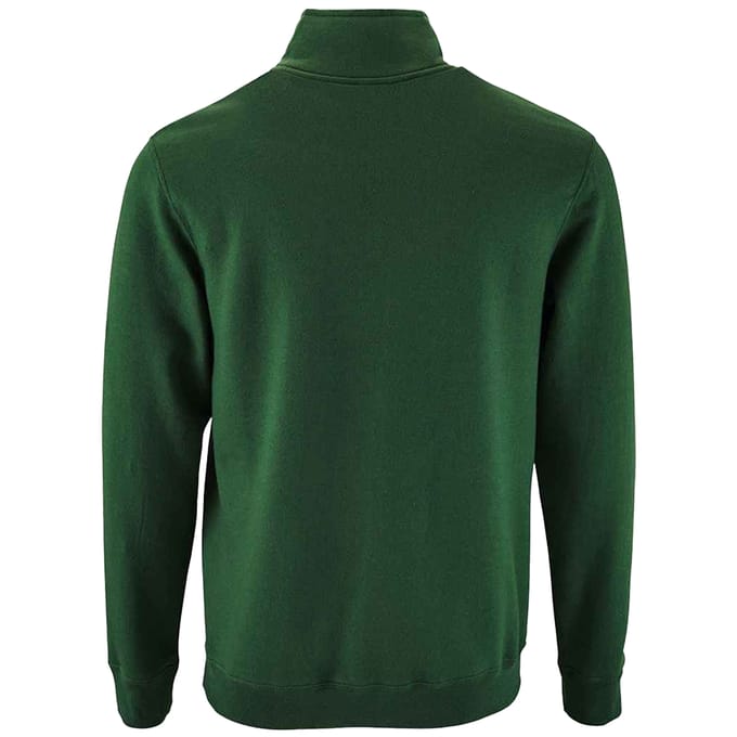 SOLS Heren Stan Zip Staande Kraag Trui (Fles groen)