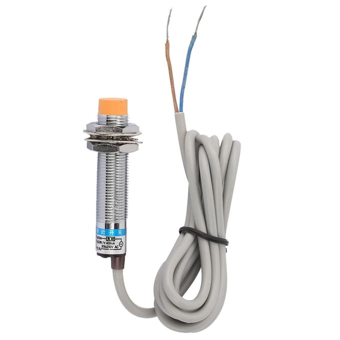 Vernikkeld Messing LJ12A34JEZ AC NO Inductieve Naderingsschakelaar Detectie 4mm