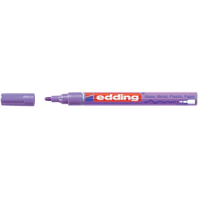 Paintmarker edding 751 op oliebasis 1-2mm metallic paars