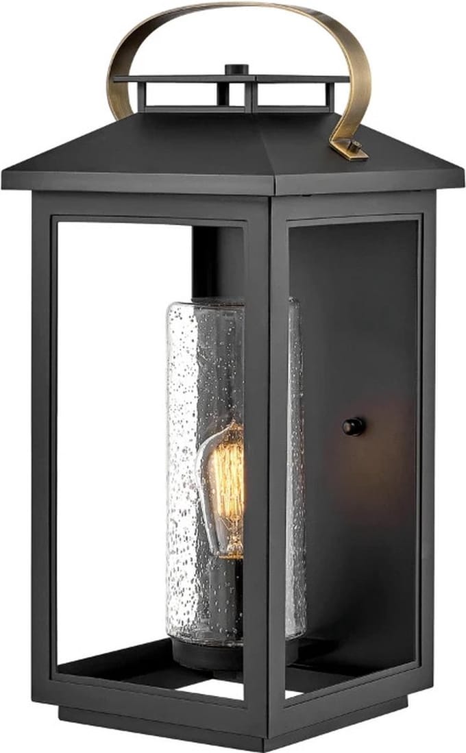 Hinkley LED Wand Buitenlamp Atwater | 1X E27 Max 60W | IP44 | Dimbaar | Black