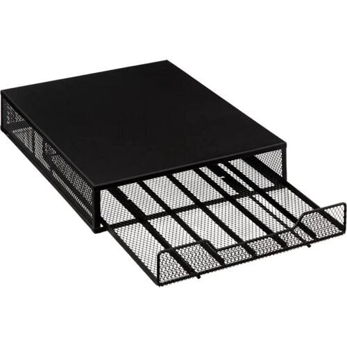 5five Koffie cup/capsule houder/dispenser - metaal - voor 60 cups - 26 x 35 x 7 cm