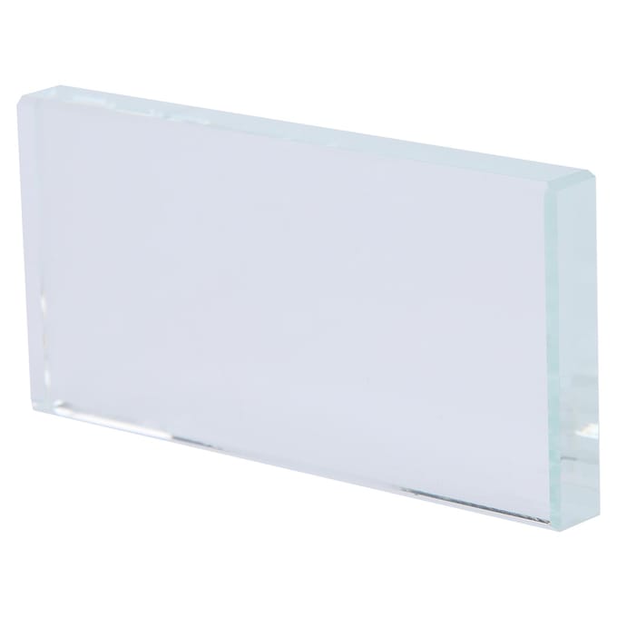 Nagelkunst Paletten Kleurmenging Glas Rechthoek Make-up Mengen Nepwimper Lijm Houder white