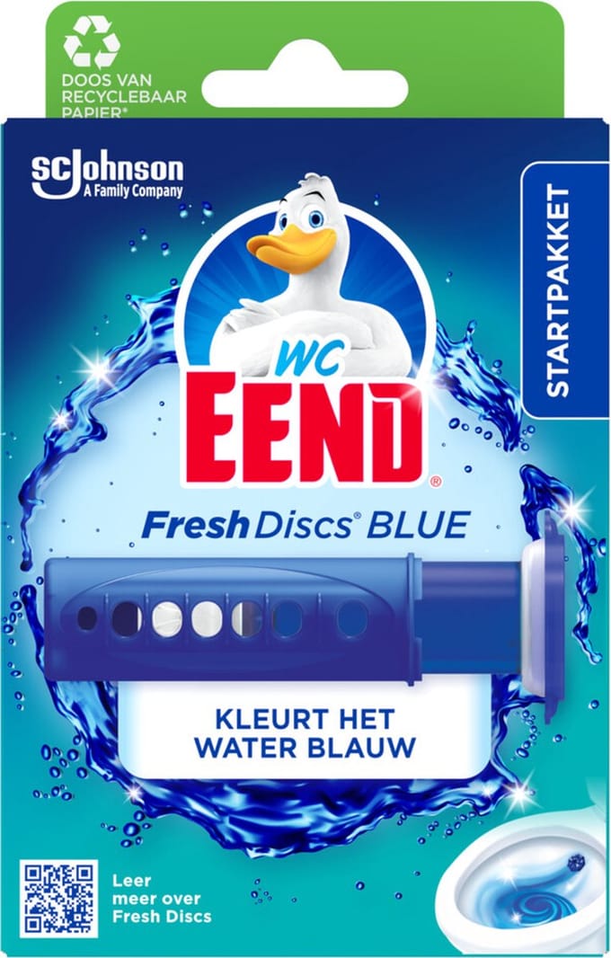 WC Eend Fresh Discs Houder Coloring Blue - 36 ml