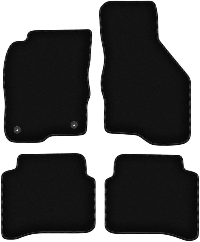 BASIC zwarte veloursmatten voor: Mitsubishi Galant VIII stationwagen, sedan (1996-2007)