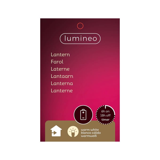 Kaemingk LED tafellamp 898043, lantaarn, gevlochten touw