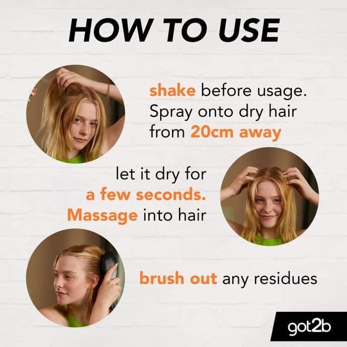 3x Schwarzkopf Got2b Fresh It Up TEXTURE Droogshampoo 200ml
