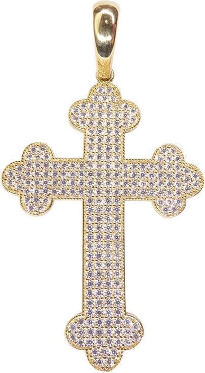 14 karaat geel gouden kruis