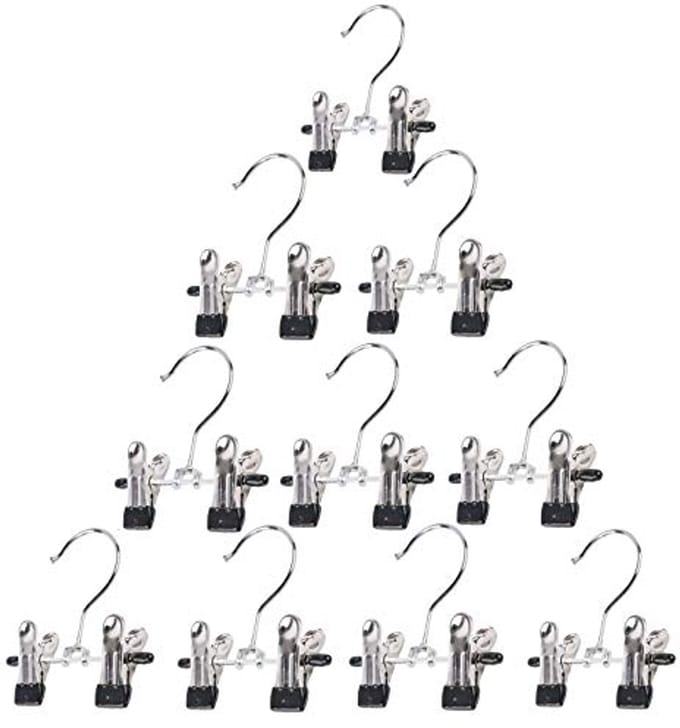 10 Stuks Ruimtebesparende Bandenhangers met Dubbele Verstelbare Clips