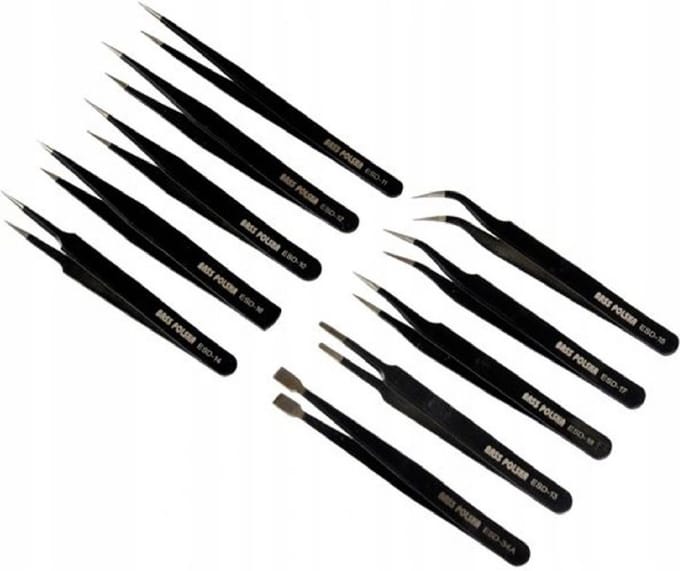 Pincet, pincet, set van 10