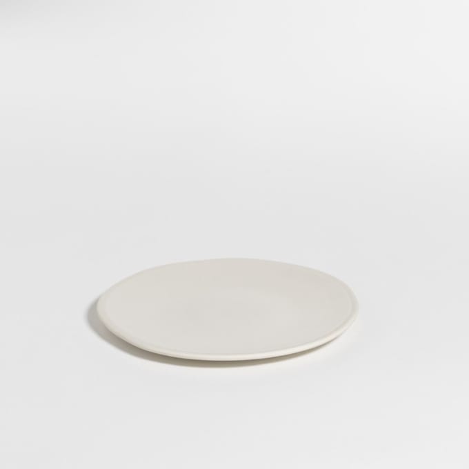 The Table Amsterdam Atelier Ontbijtbord - Asparagus - Ø20 cm - Wit