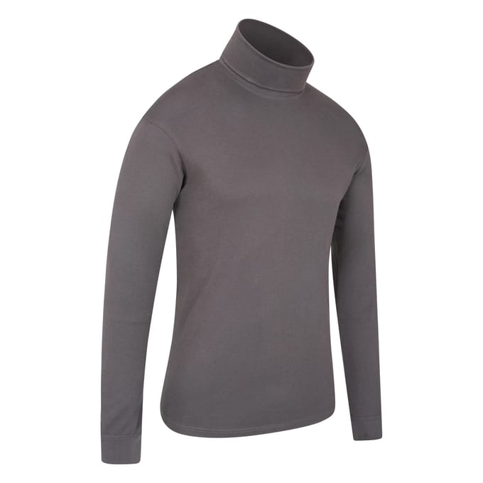 Mountain Warehouse Heren Meribel Katoenen Thermo Top (Donkergrijs)
