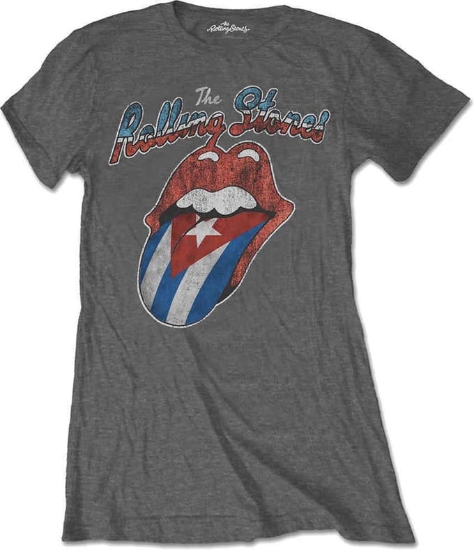 The Rolling Stones - Rocks Off Cuba Dames T-shirt - M - Grijs
