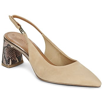 Tamaris Slingbacks beige Suède - Maat 36