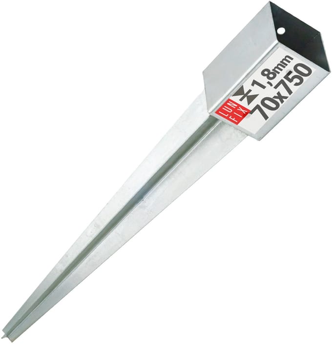 LUN FIX - Hameranker 70x70x2mm - Anker 750mm