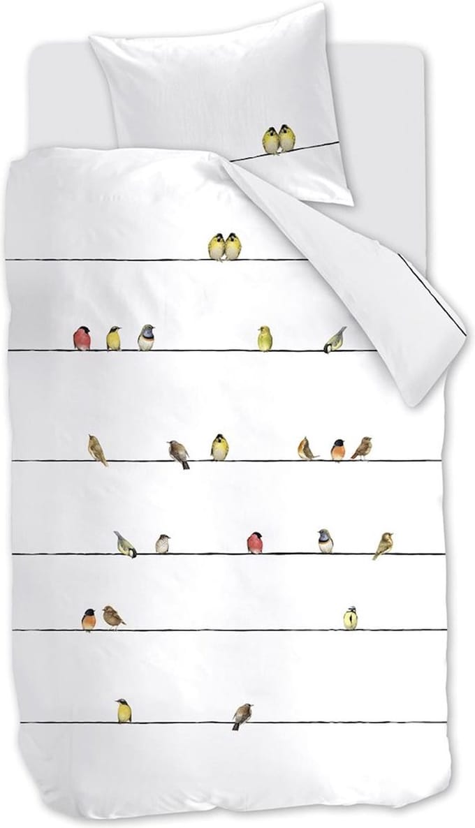 Marjolein Bastin Tweet Dekbedovertrek - Eenpersoons - 140x200/220 cm - Multi