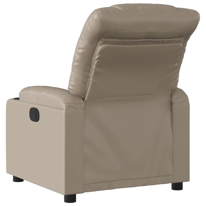 vidaXL - Fauteuil - verstelbaar - kunstleer - cappuccinokleurig