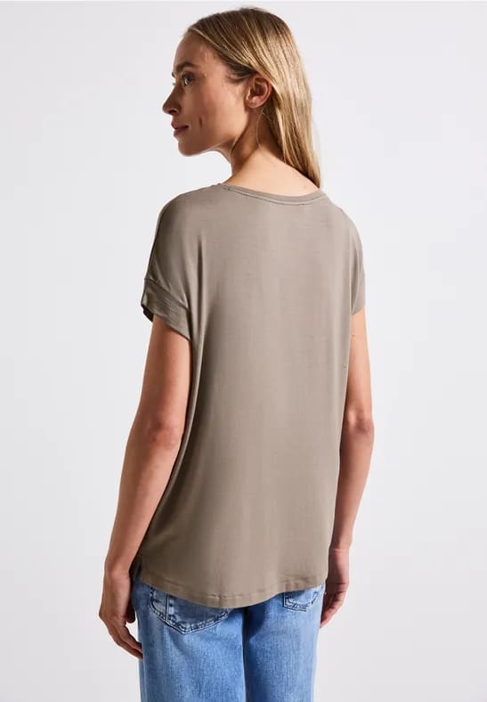 Shirt met fijne lijntjes