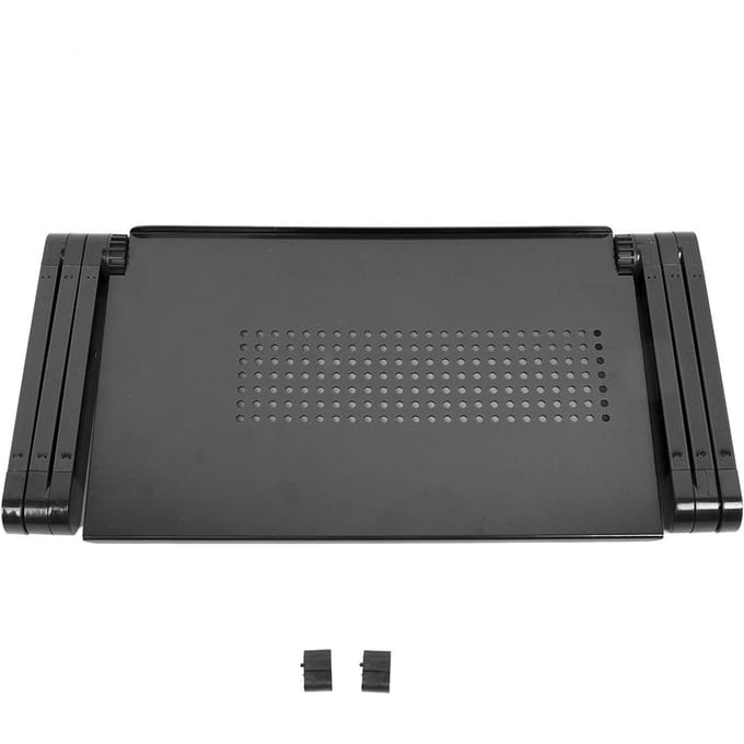 Aluminiumlegering Bed Opvouwbare Laptop Notebook Verstelbare Computertafel Standaard Rozerood