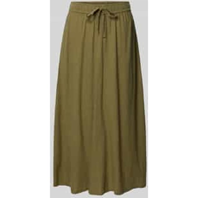 Midirok van linnenmix met steekzakken