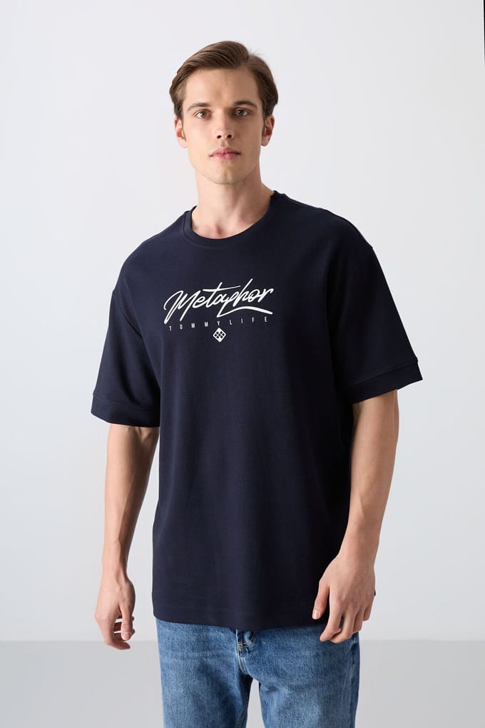 Oversized Geprinte Crew Neck T-shirt