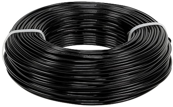 Aluminiumdraad Ø2mm, rol van 60m, 500g - Flexibele hobbydraad in zwart