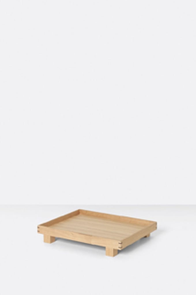 Ferm Living - Bon houten dienblad - S - eiken - beige