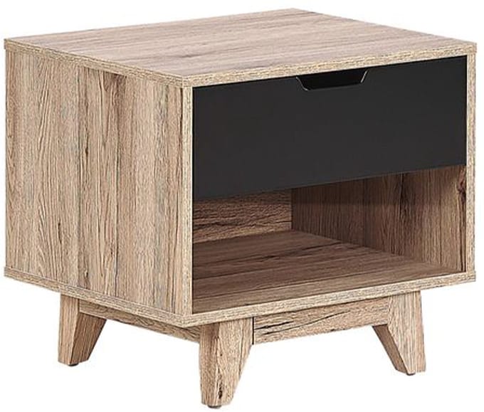 SPENCER - Nachtkastje - Lichte houtkleur - MDF