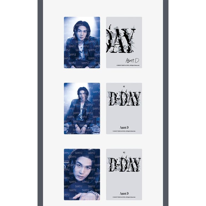 SUGA - Tour D-DAY Fotokaart Agust D_1ea gray