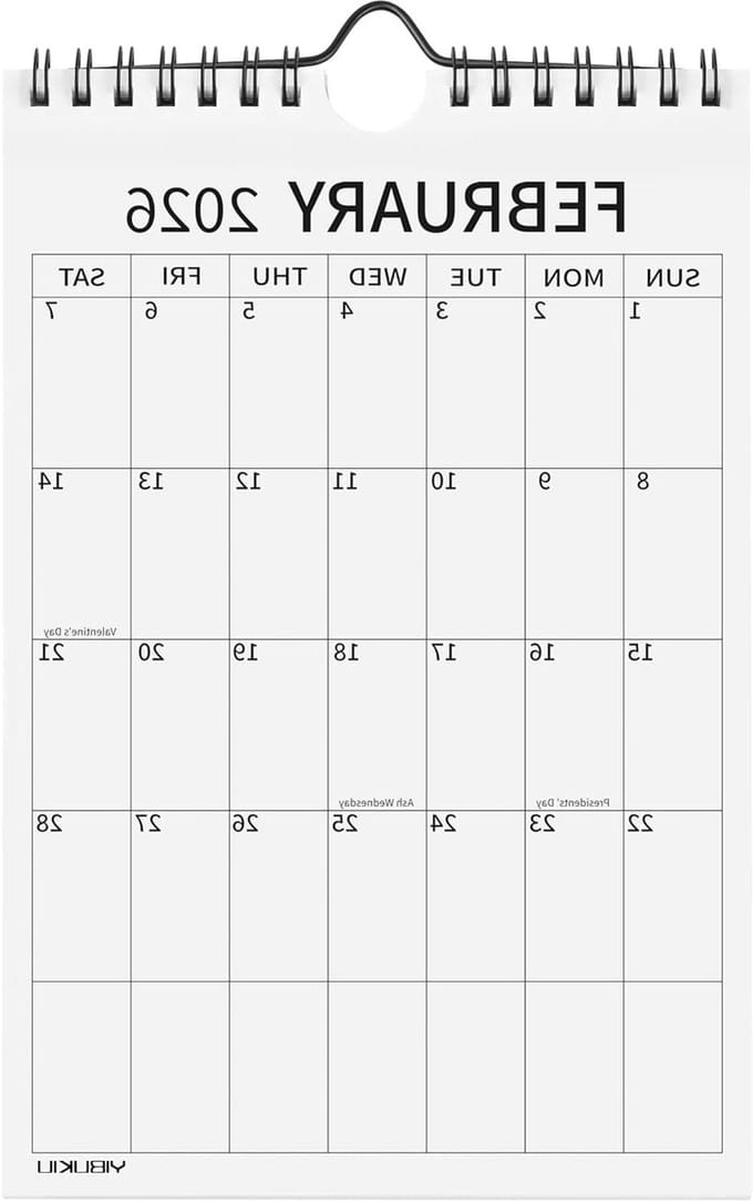 Wandkalender 2025-2027 - Mini Kalender - Langetermijnplanning - Compact Notitieblok - 6x9 Inch