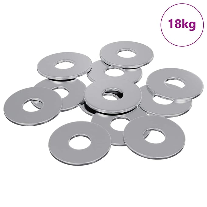 vidaXL - Washers - 9000 - st - Zilver - IJzer