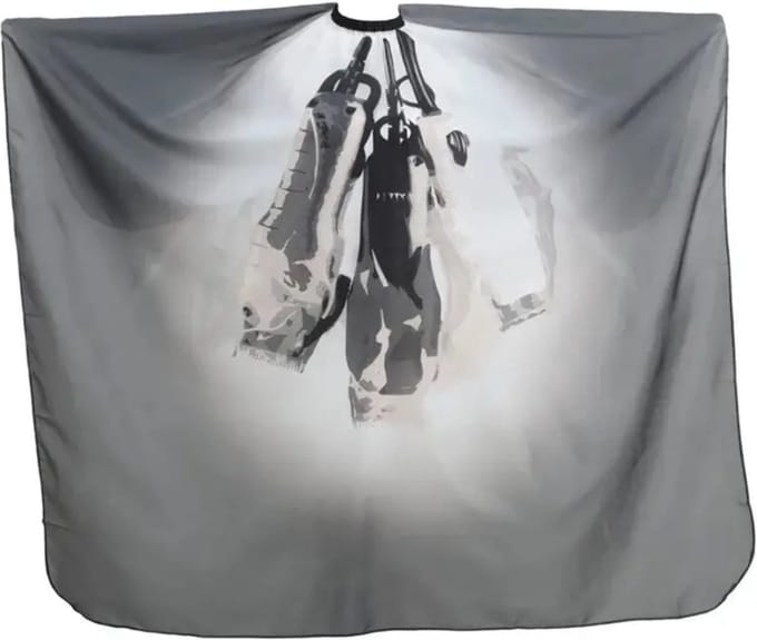 Livano Baardschort - Beard Bib - Scheerschort - Baard Cape - Kappersmantel - Kapmantel - Tondeuse