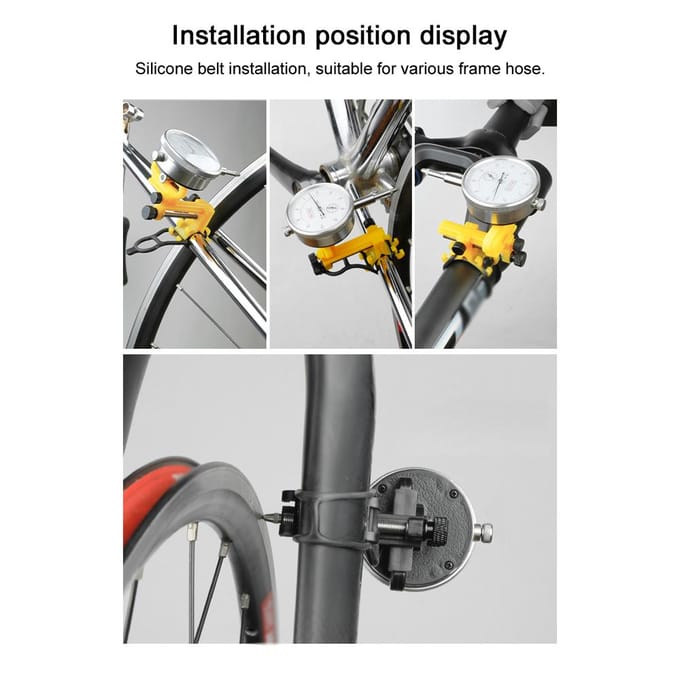 Support professionnel de réglage de roue de vélo, outil de réparation de roue de vélo, Table de pourcentage, jantes de vélo noir