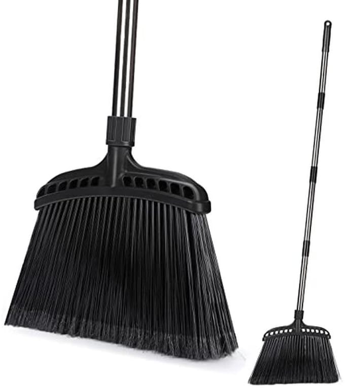 Lange Steel Broom voor Binnen en Buiten