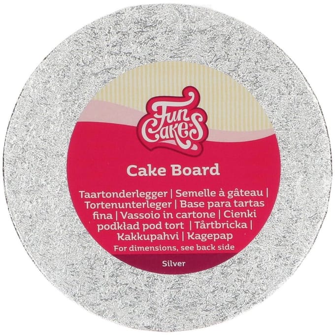 FunCakes Cake Board Rond - Zilver - Ø15 cm - Taartonderlegger - Taartkarton