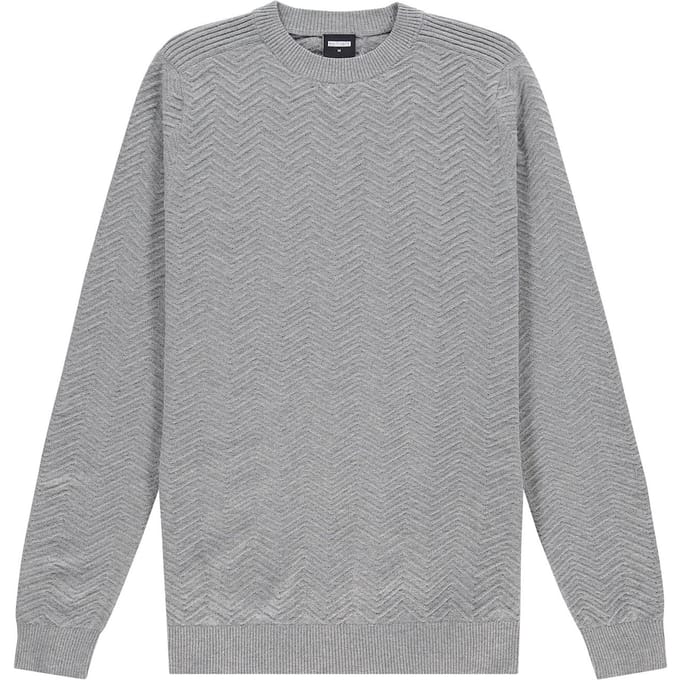 Kultivate KN RYAN Pullover LightGreyMelange (2001050002 - 153)