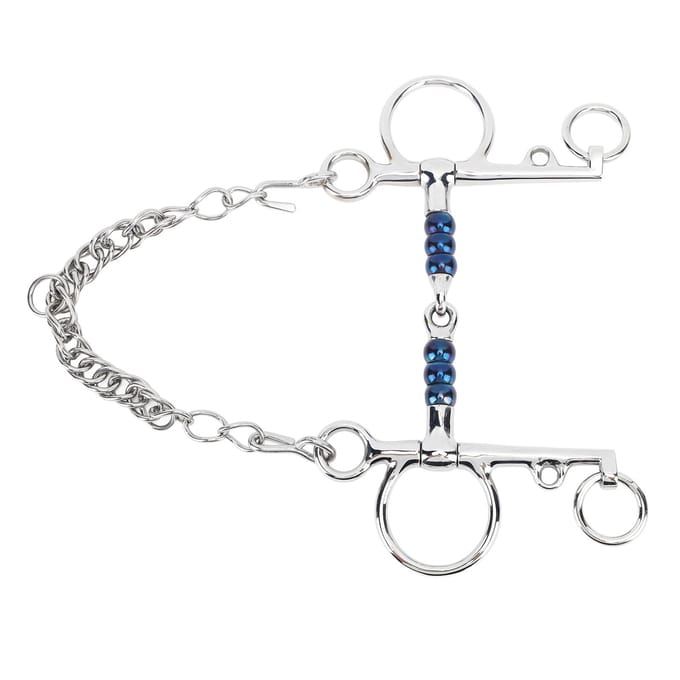 Paardenmondstuk 125mm RVS Paardenstangbit voor Training Ruitersportuitrusting Wedstrijd white
