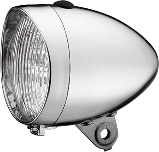 Union koplamp UN-4900 Retro plus batterij chroom op kaart