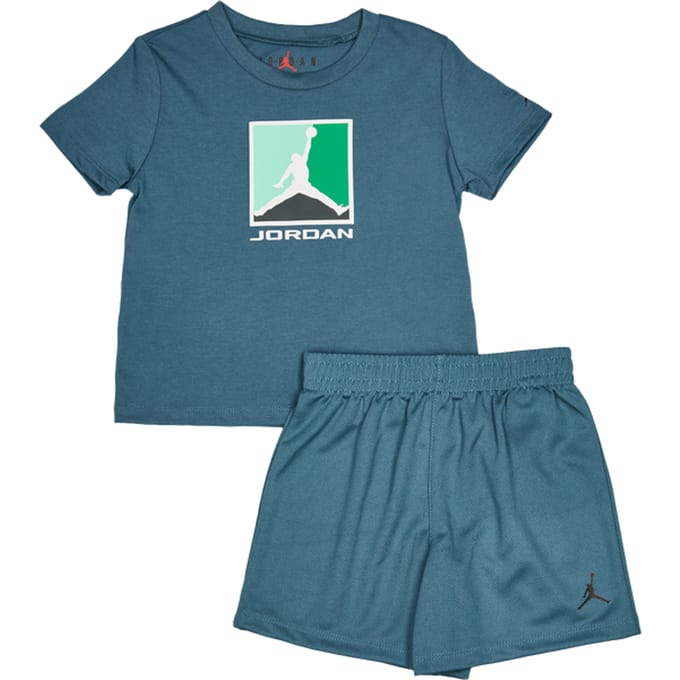 Jordan Brooklyn Gfx Block Trainingspakken Baby - Groen - Maat 86 - 92 CM - Poly Jersey
