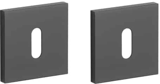 Stile sleutelrozet - deurrozet - 53 x 53 x 7 mm - zwart