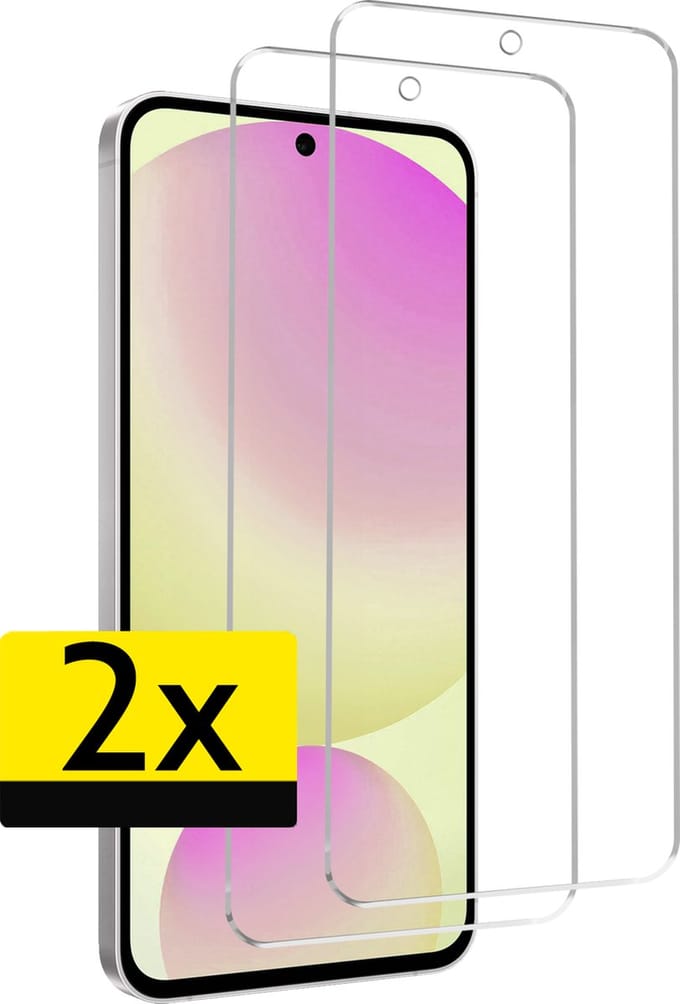 Screenprotector - Geschikt voor Samsung Galaxy S24 FE - 2 Stuks - Extra Sterk - Beschermglas - Gehard Glas - Tempered Glass - Screen Protector